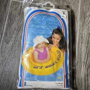 NEW Vintage 1985 Intex The Wet Set MY BABY FLOAT Inflatable Pool Water Toy 27x18